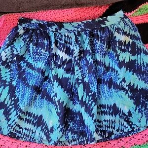 Express size 2 Blue skirt